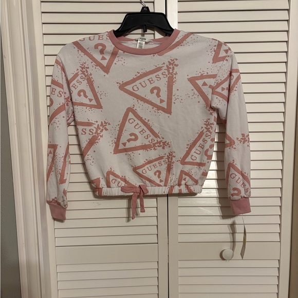 Guess Other - GUESS Girls Pink and White  Sweatshirt